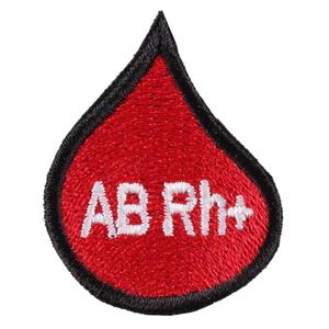 Plasture cu picătură de grupă sanguină AB Rh+
