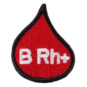 Patch cu picătură de grupă sanguină B Rh+