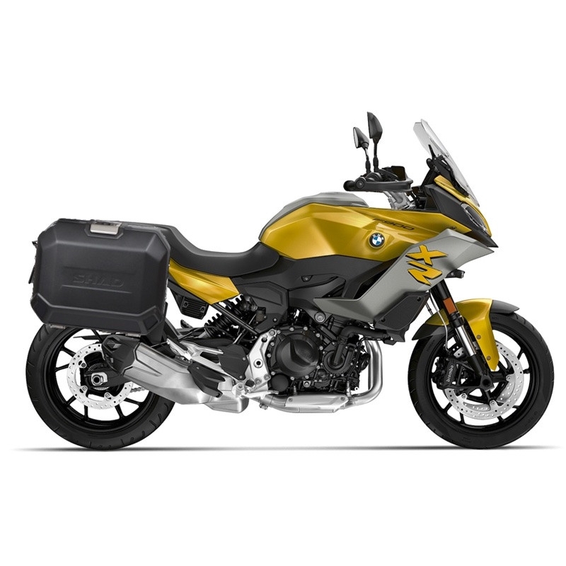 Set complet de cutii de aluminiu 47L / 47L SHAD TERRA NEGRU, incluzand kit montaj SHAD BMW F 900 XR