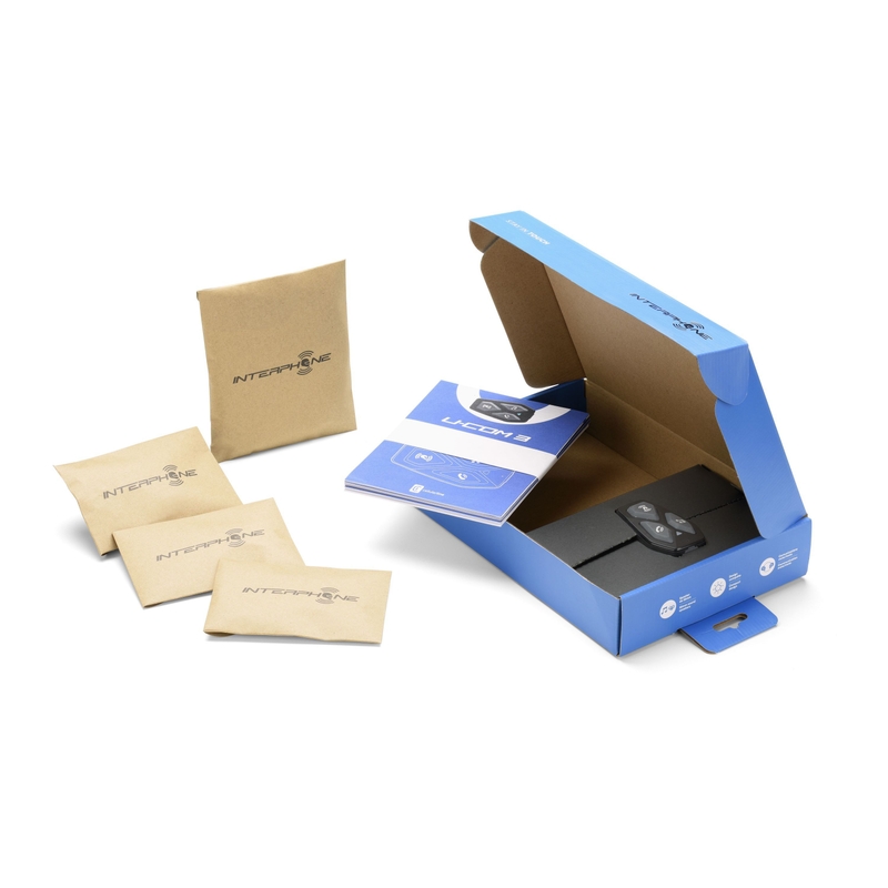Cască Bluetooth Interphone Interphone U-COM3 Single Pack