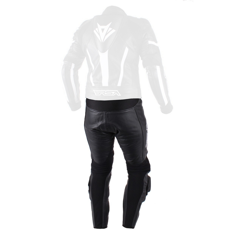 Pantaloni de motocicletă pentru bărbați RSA Virus negru și alb výprodej lichidare