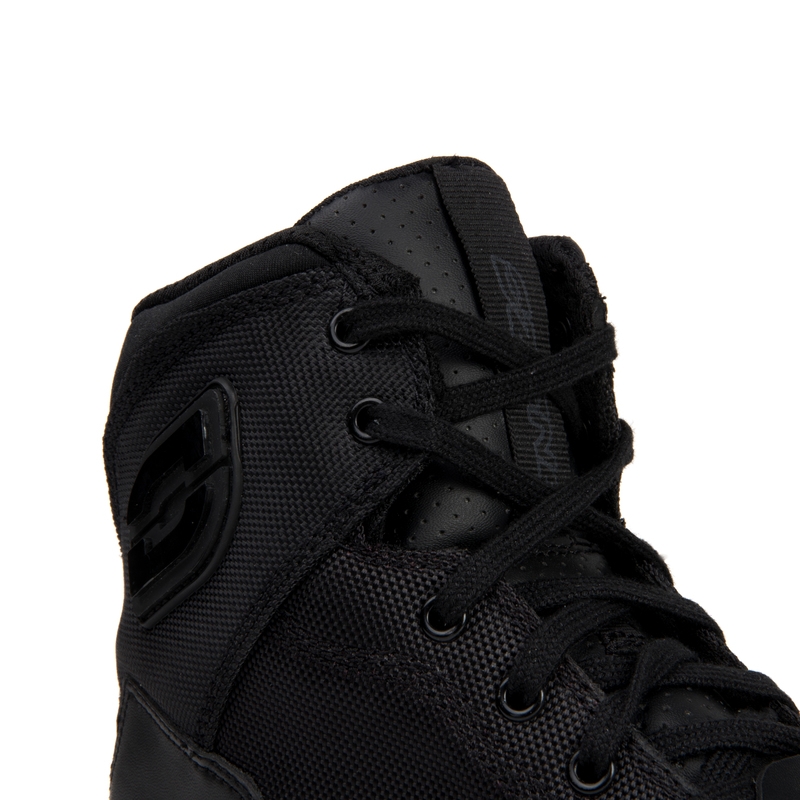 Cizme de motocicletă Ozone Spin alb-negru și alb