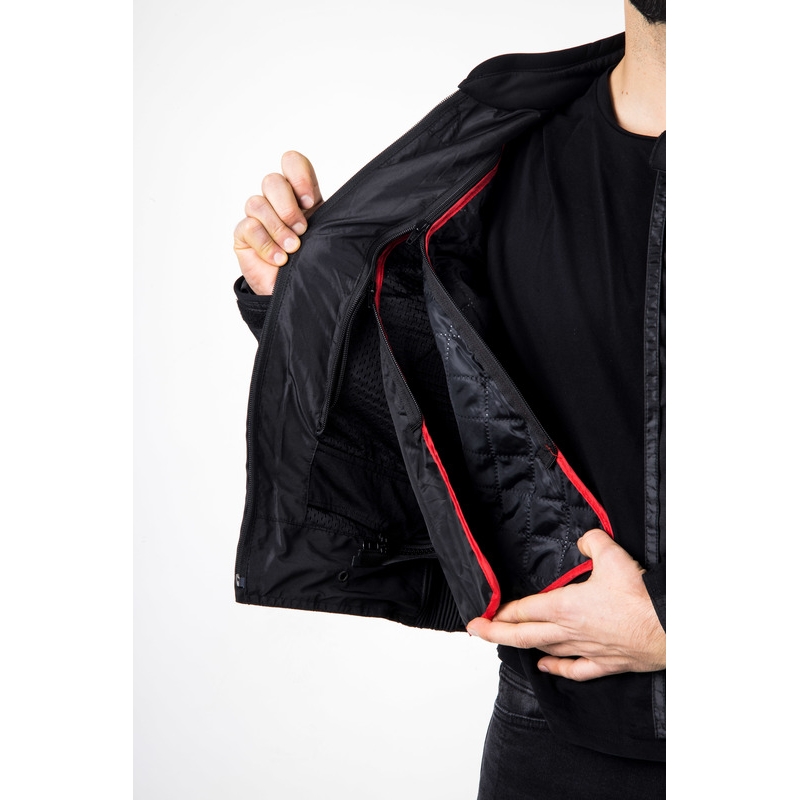 Geacă de motocicletă Ozone Pulse negru-gri
