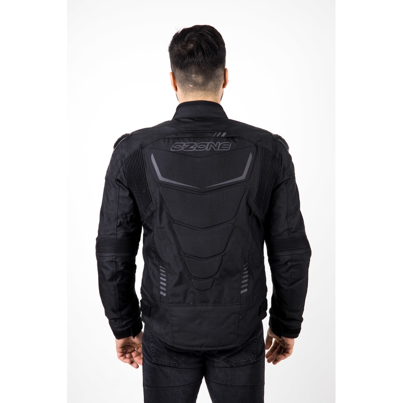 Geacă de motocicletă Ozone Pulse negru-gri