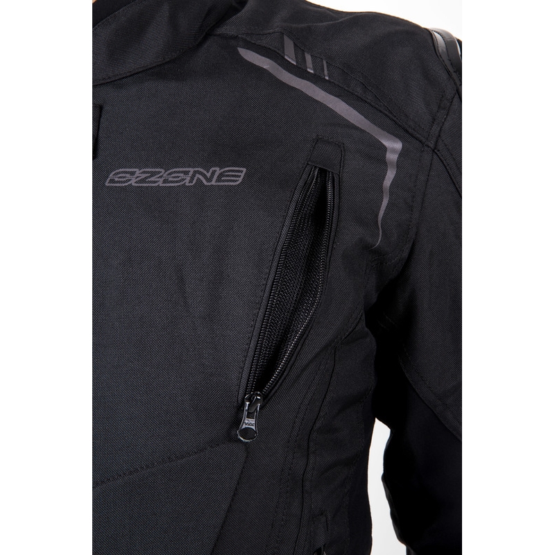 Geacă de motocicletă Ozone Pulse negru-gri
