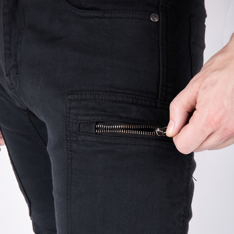 Blugi Rebelhorn Urban III Negru pentru motociclete