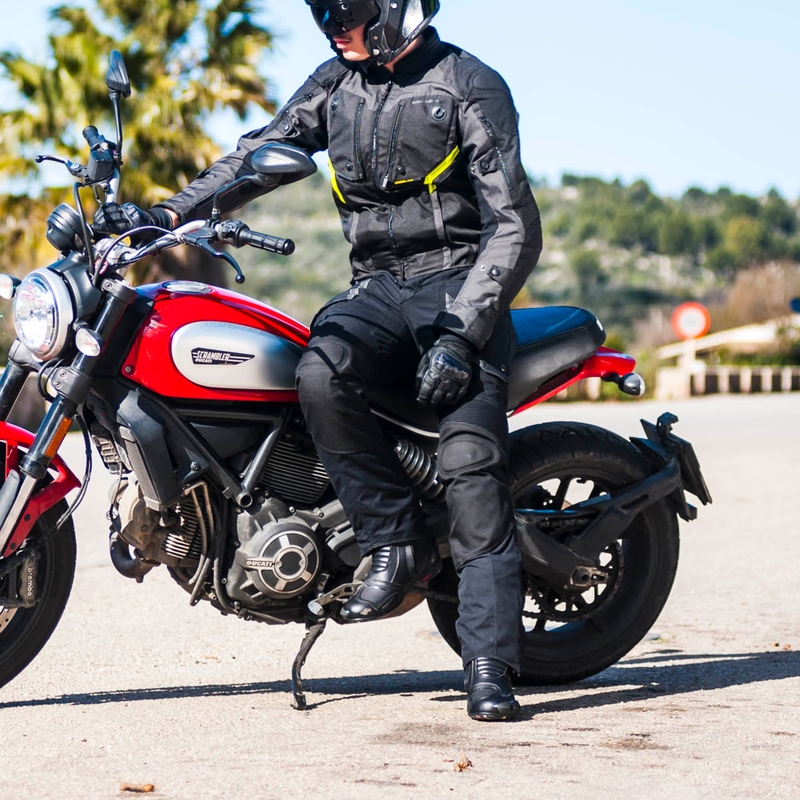 Rebelhorn Borg pantaloni de motocicletă negru lichidare