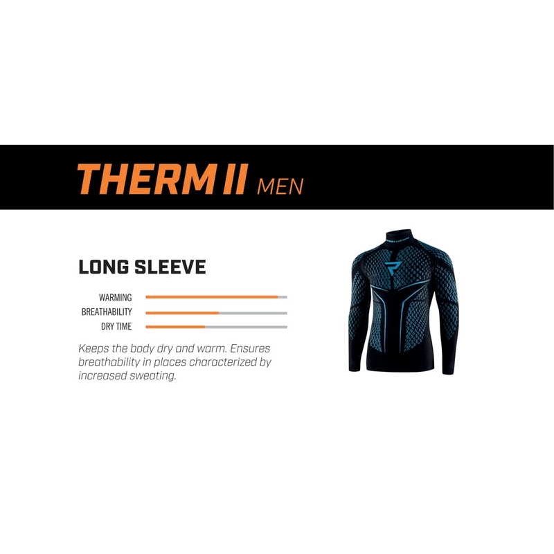 Cămașă termo Rebelhorn Therm II negru-albastru