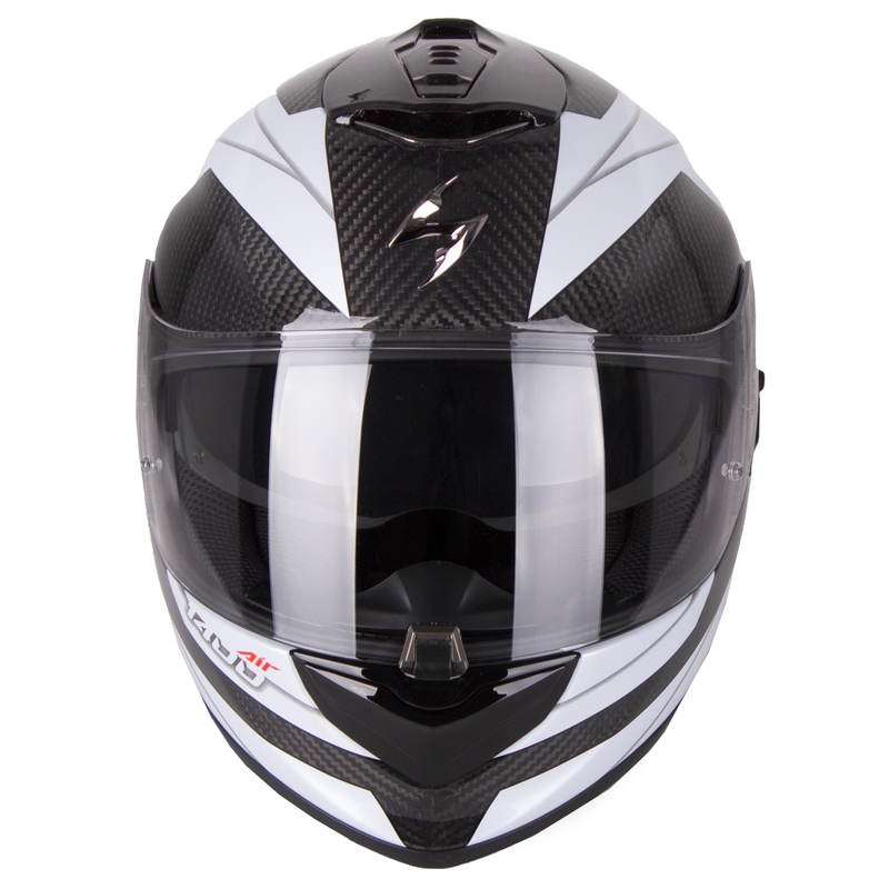Cască integrală Scorpion EXO-1400 Carbon Air Legione negru și alb lichidare