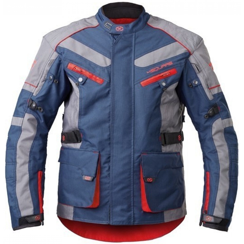 Geacă de motocicletă 4SQUARE Discovery Adventure albastru-gri lichidare