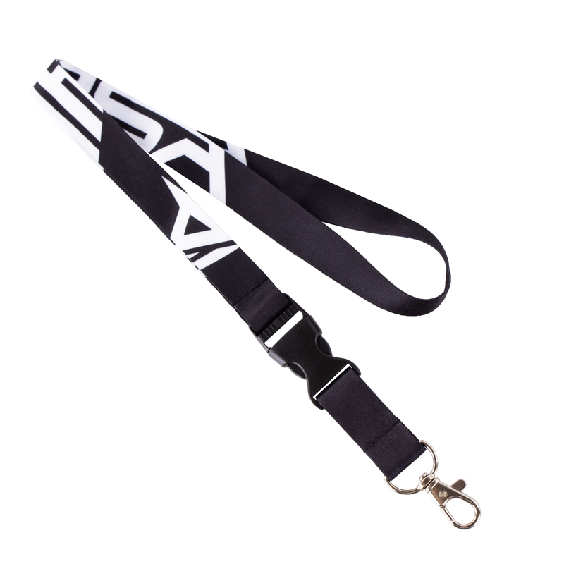 Lanyard pentru gât RSA negru