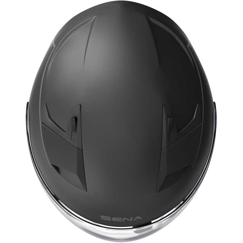 Cască de motocicletă deschisă cu cască SENA Outstar negru mat lichidare