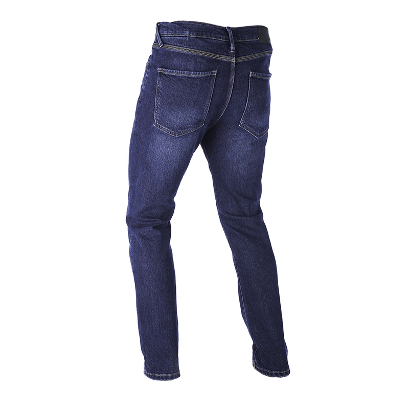 Oxford Original Approved Slim Fit Extended Biker Jeans albastru