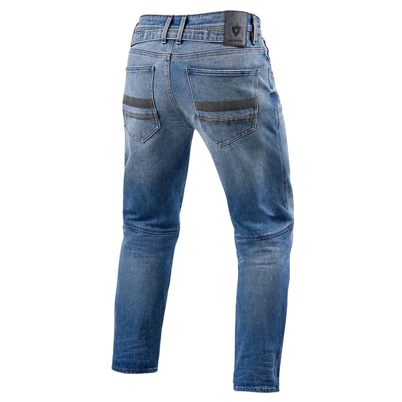 Revit Salt TF Blue Cropped Motorcycle Jeans cu croială albastră lichidare