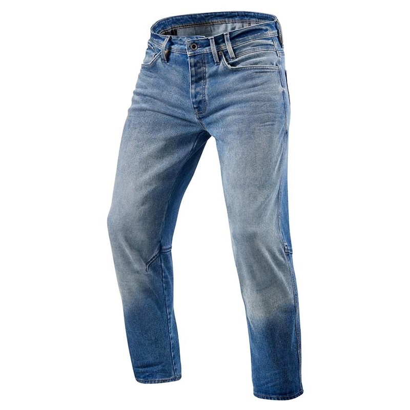 Revit Salt TF Blue Cropped Motorcycle Jeans cu croială albastră lichidare