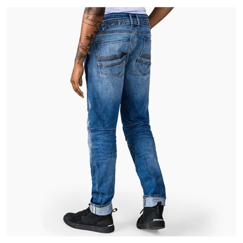Revit Salt TF Blue Cropped Motorcycle Jeans cu croială albastră lichidare