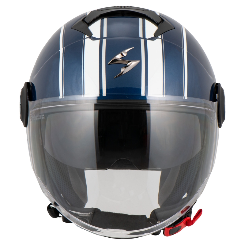 Cască de motocicletă deschisă SCORPION EXO-CITY SCOOT albastru închis-albastru