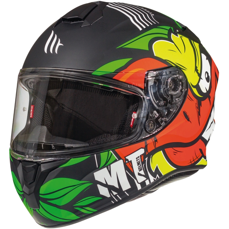 MT Targo Truck A2 cască de motocicletă integrală galben fluo mată