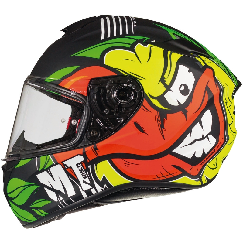 MT Targo Truck A2 cască de motocicletă integrală galben fluo mată