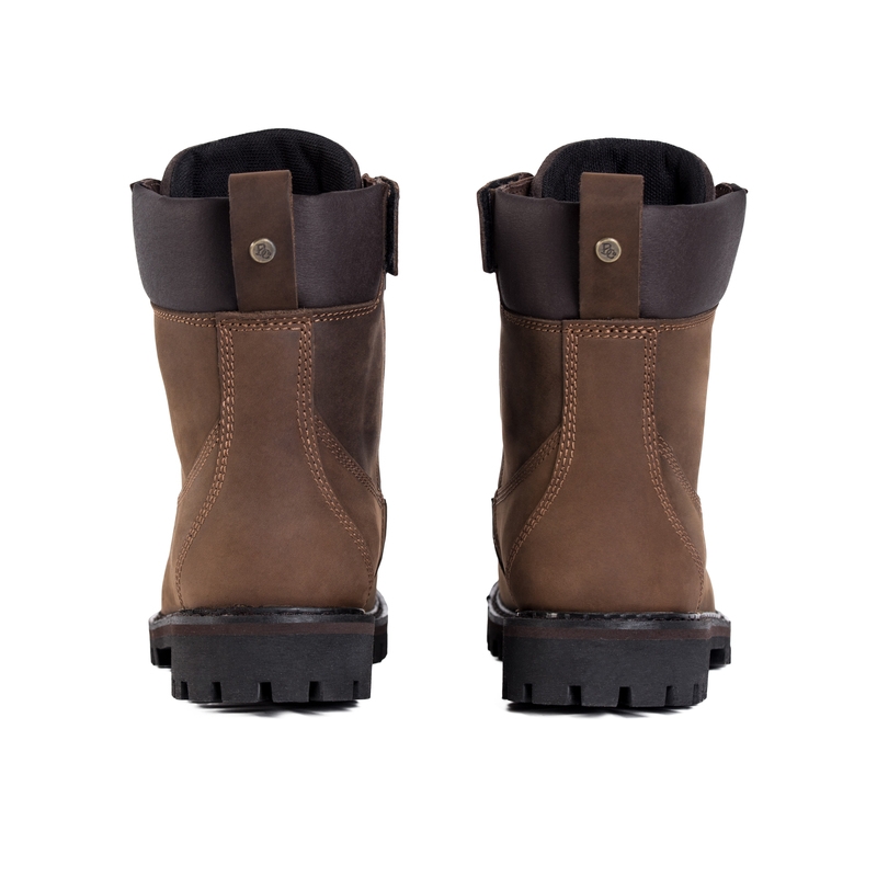 Ghete moto BROGER Alaska II maro la reducere lichidare