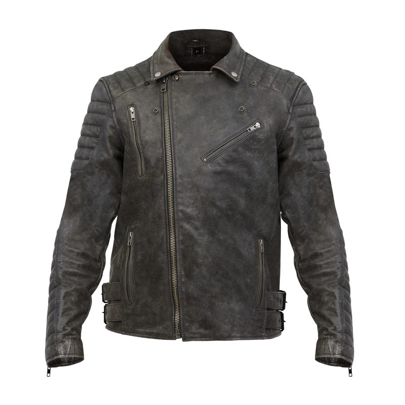 BROGER Ohio Ohio Vintage maro sacou de motocicletă maro lichidare