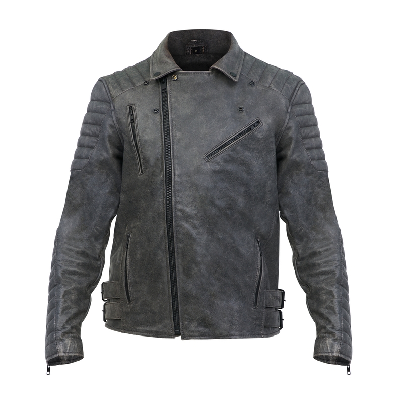Geacă de motocicletă BROGER Ohio Vintage gri lichidare