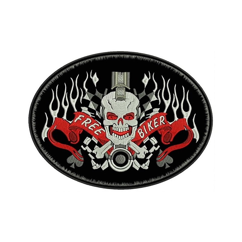 Patch Free Biker oval - mare lichidare