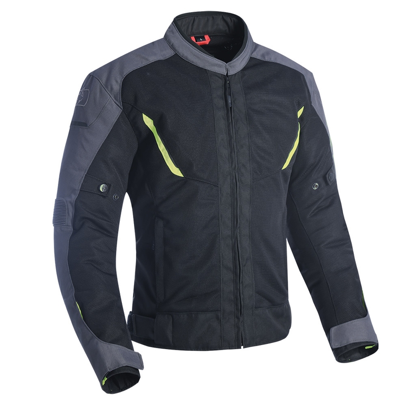 Oxford Delta 1.0 Air negru-gri-galben-fluo jachetă de motocicletă galben-fluo