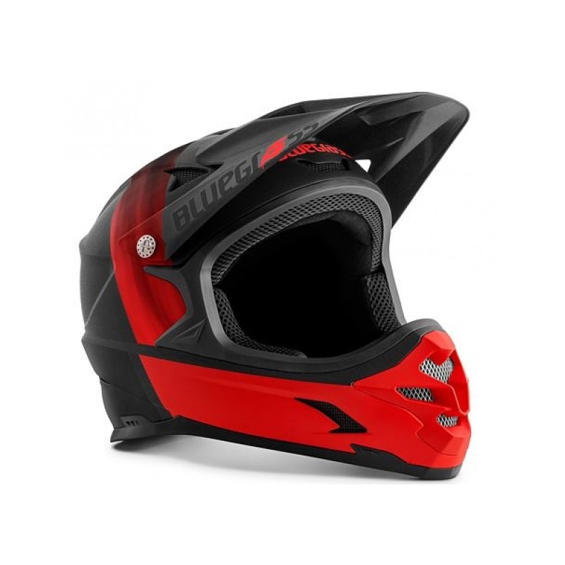 Cască de ciclism BLUEGRASS Intox negru-roșu lichidare