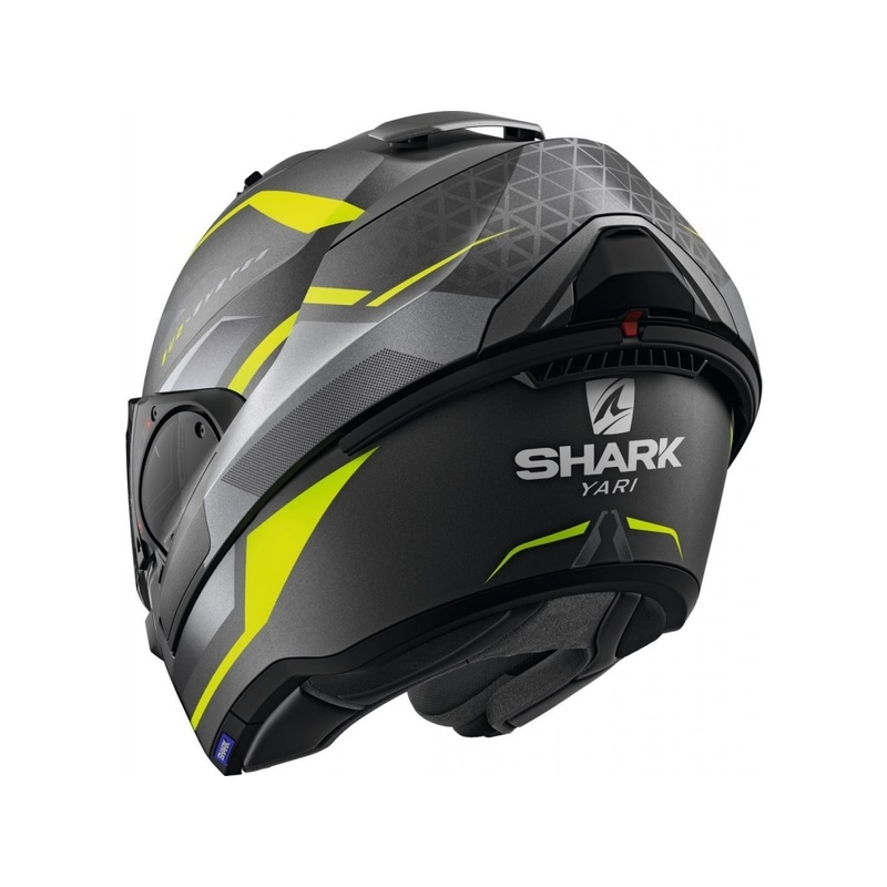 Cască de protecție SHARK EVO-ES Yari gri-argintiu-galben-fluo