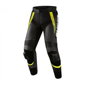 Pantaloni de motocicletă Shima STR 2.0 negru-galben-fluo