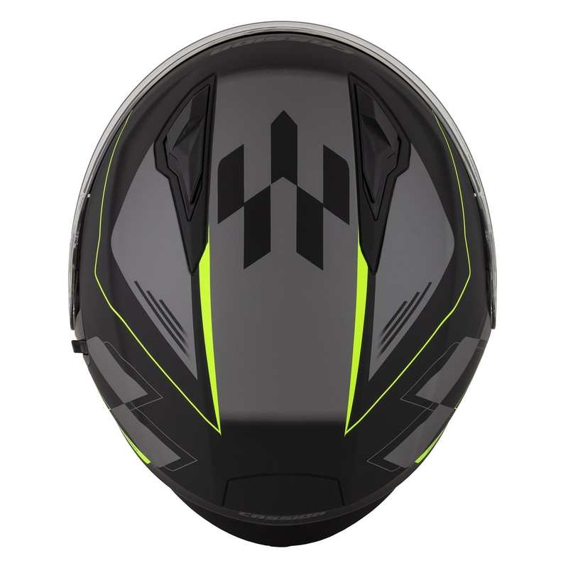 Cassida Jet Tech Roxor cască de motocicletă deschisă negru-gri-galben-fluo mată lichidare