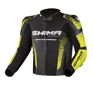 Jachetă pentru motociclete Shima STR 2.0 negru-galben-fluo