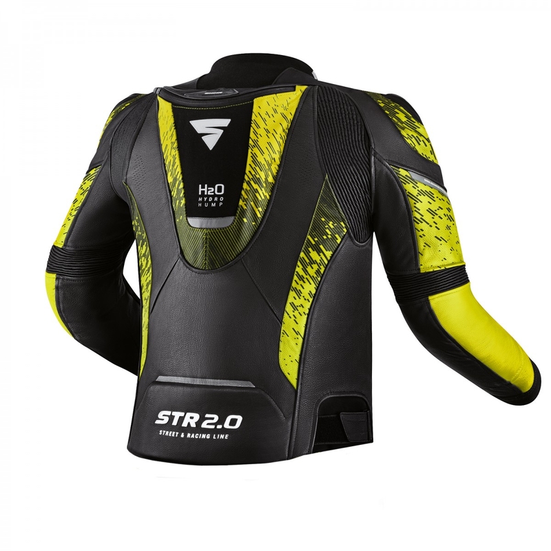 Jachetă pentru motociclete Shima STR 2.0 negru-galben-fluo