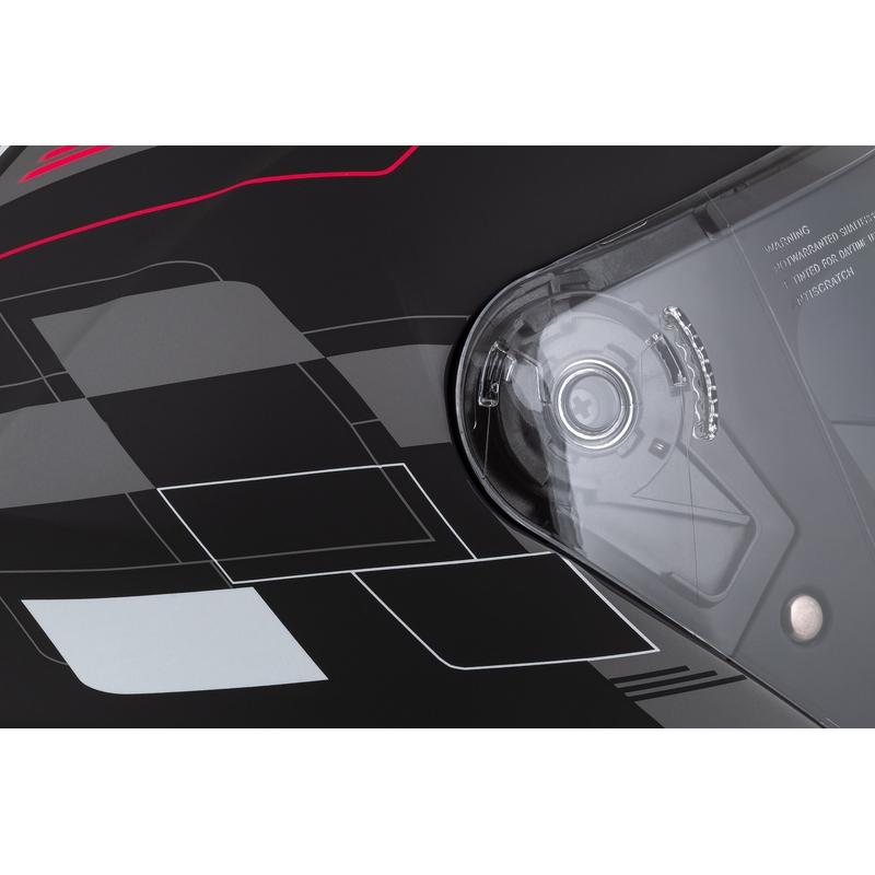 Cască de motocicletă Cassida Jet Tech Roxor Black-Red-Grey Open Moto Helmet