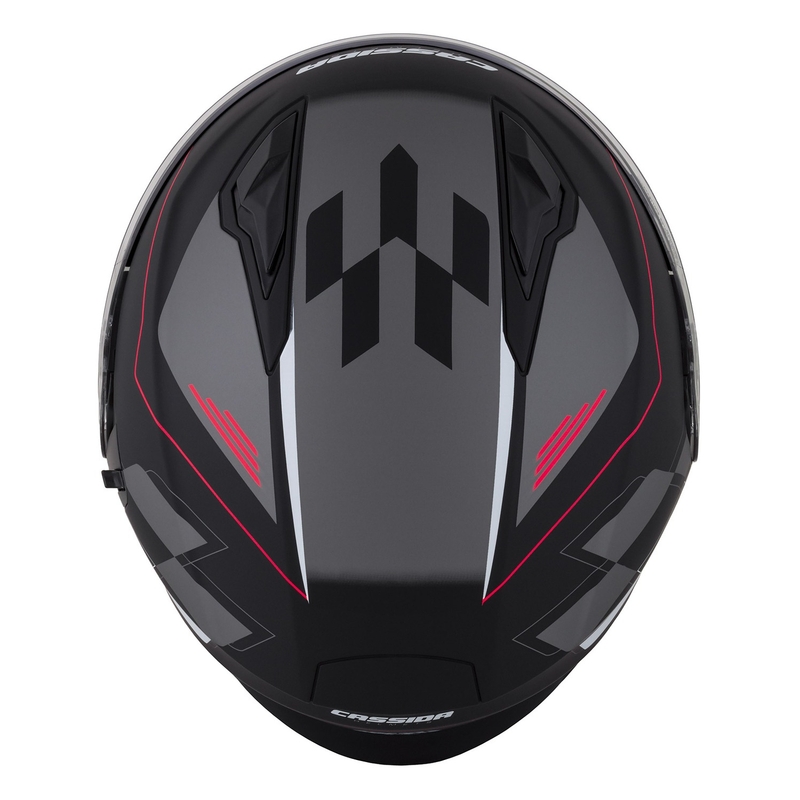 Cască de motocicletă Cassida Jet Tech Roxor Black-Red-Grey Open Moto Helmet