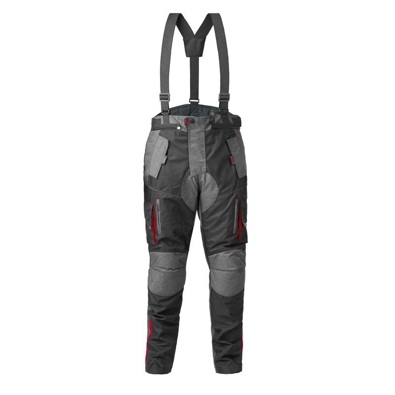 4SQUARE Discovery Adventure Negru și roșu pantaloni de motocicletă lichidare