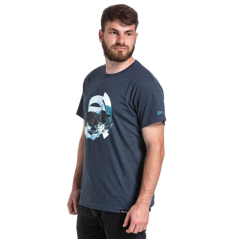 Tricou Meatfly Glazy albastru închis lichidare