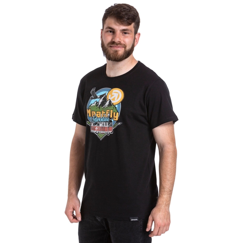 Tricou Meatfly Mounty negru lichidare