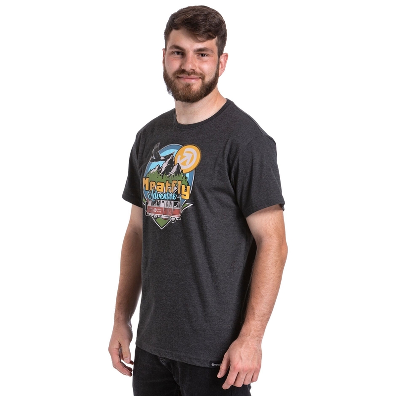 Tricou Meatfly Mounty gri lichidare