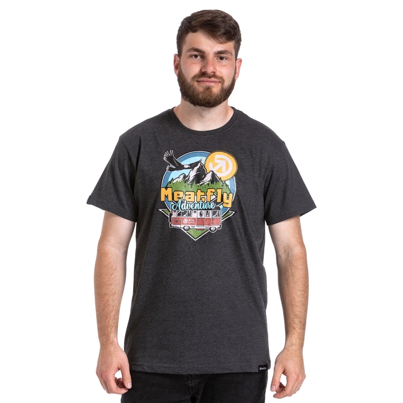 Tricou Meatfly Mounty gri lichidare
