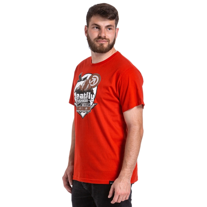 Tricou Meatfly Mounty roșu lichidare