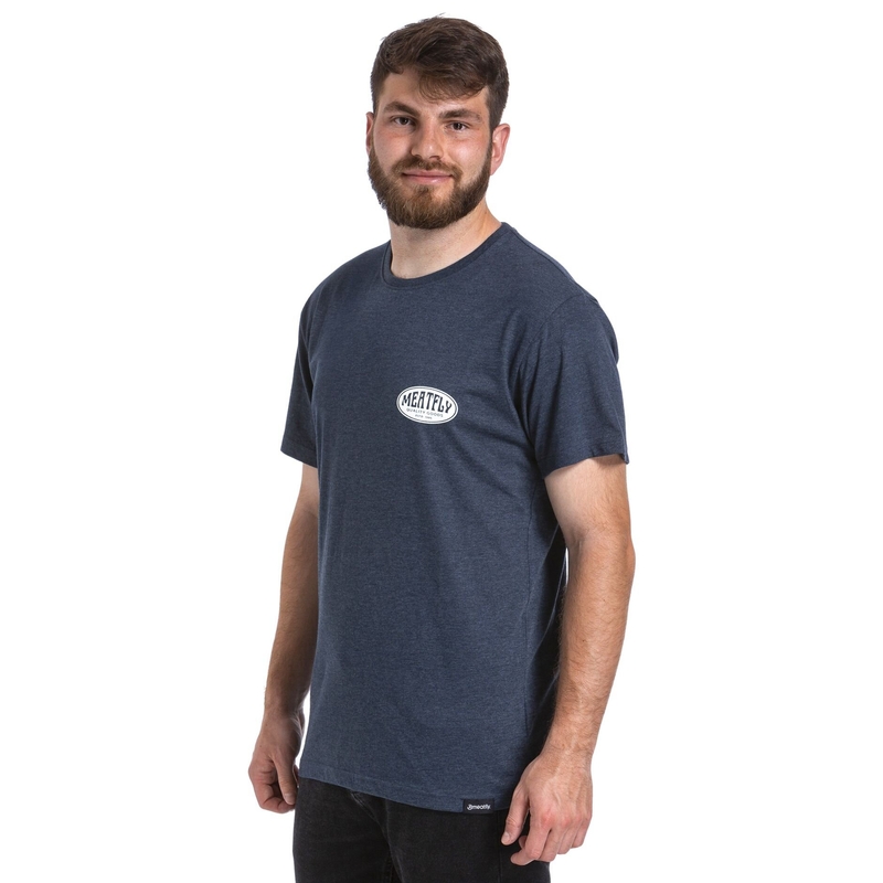 Tricou Meatfly Ride Till Death albastru închis lichidare