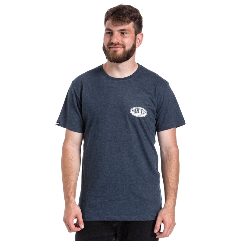 Tricou Meatfly Ride Till Death albastru închis lichidare