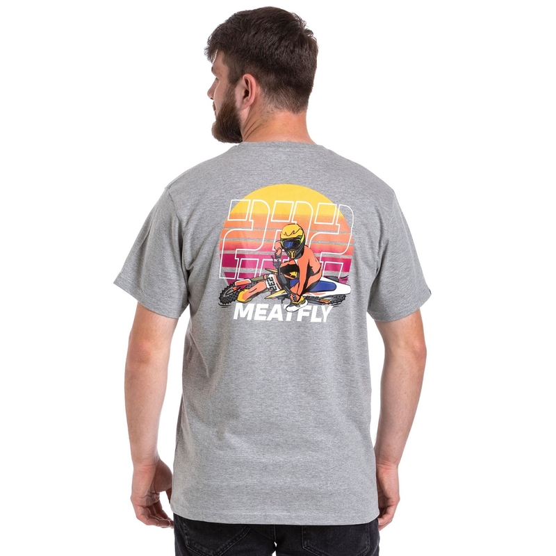 Tricou Meatfly Marmi gri lichidare
