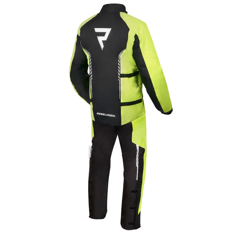 Jachetă de ploaie Moto Rebelhorn Patrol galben fluo-negru