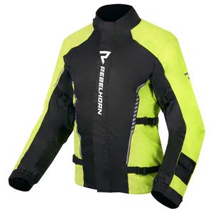 Jachetă de ploaie Moto Rebelhorn Patrol galben fluo-negru