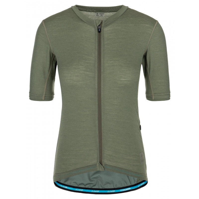 Tricou kaki Kilpi Mearil pentru femei, de culoare kaki lichidare