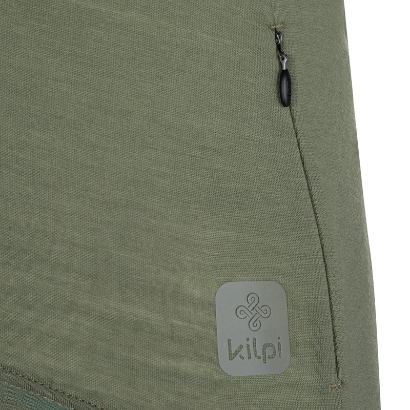 Tricou kaki Kilpi Mearil pentru femei, de culoare kaki lichidare