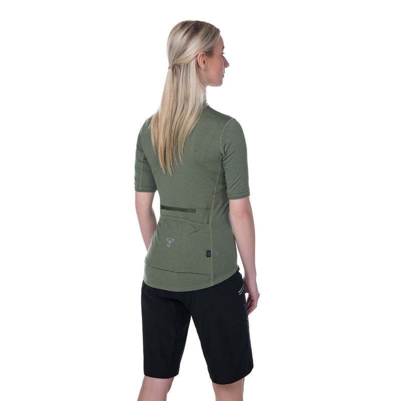 Tricou kaki Kilpi Mearil pentru femei, de culoare kaki lichidare